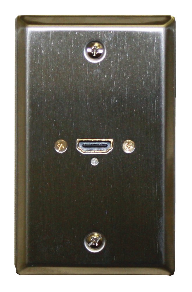 Stainless Steel Wall Plate with One HDMI Female Connector - Philmore 75-677