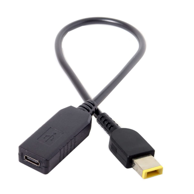 chenyang CY USB C to Rectangle ThinkPad X1 11.0 * 4.5mm Power Plug PD 65W Emulator Trigger Charge Cable For Rectangle 20V