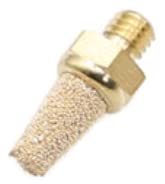Pneumatic silencer made of sintered bronze M6 set of 3 with brass thread industrial quality
