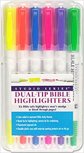 Bible Dual-Tip Highlighters (6-piece Set)