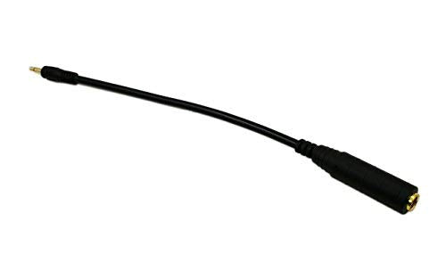 zdyCGTime CGTime Golden Plated 3.5mm Mono 1/8 inch Audio Male to 6.35mm 1/4 inch Female Jack Converter Cable Cord Adapter (25CM/10Inch) 25CM/10Inch