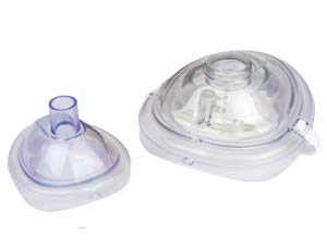 Ever Ready First Aid Adult and Infant CPR Mask Combo Kit with 2 Valves with Pair of Nitrile Gloves & 2 Alcohol Prep Pads - Tactical Black 1