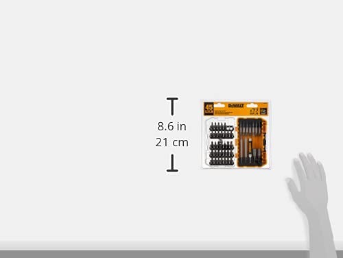 DEWALT Screwdriver Bit Set with Tough Case, 45-Piece (DW2166) 45-Piece Screwdriving Set