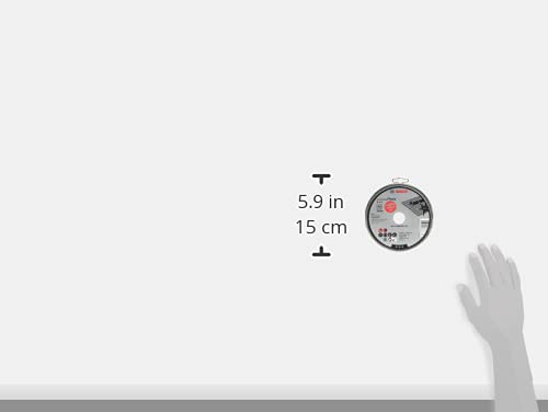 Bosch Professional 10x cutting disc straight standard for Inox - Rapido (stainless steel, WA 60 T BF, Ø 125 mm, 1.0 mm, angle grinder accessories)