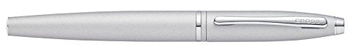 Cross Calais Satin Chrome Fountain Pen with Stainless Steel Medium Nib Satin Chrome- Gift Box