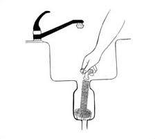 The FryOilSaver Co. B36c Garbage Disposal Brush | Cleans Garbage Disposal Units & Removes Odors | Sturdy Grip Handle | Ergonomic T-Grip Handle | Universal Sink Disposal Cleaner | 12 Inches Long