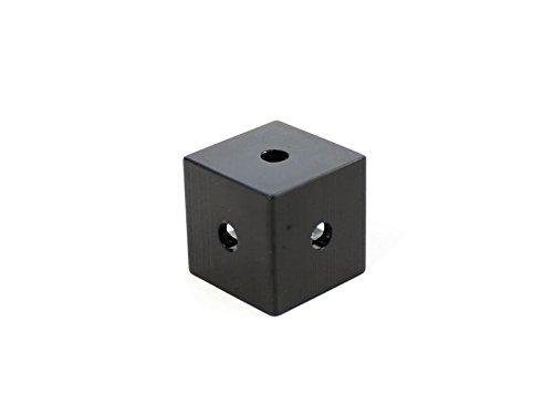 Makerbeam XL Corner Cube Black (15x15x15mm) 12pcs