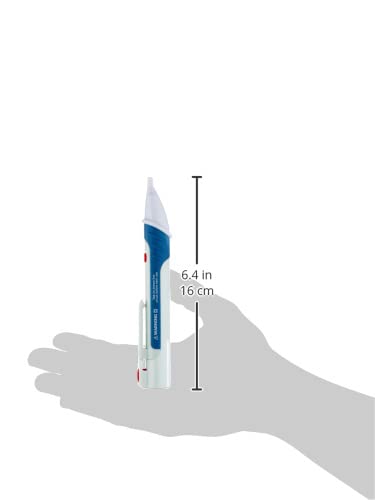Peak Tech P 1030 - Contactless AC voltage tester with LED lamp, 50 - 1000 V operating range, non-contact voltage tester, tester, pen hand multimeter, acoustic signal - 157 x 26 mm single