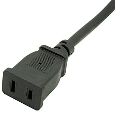 Tekit(1.6ft/0.5m) USA Outlet Saver Power Extension Cord Cable 125V 15A 2-Prong 2 Outlets for NEMA 5-15P to NEMA 5-15R,Nice Short Little Extension