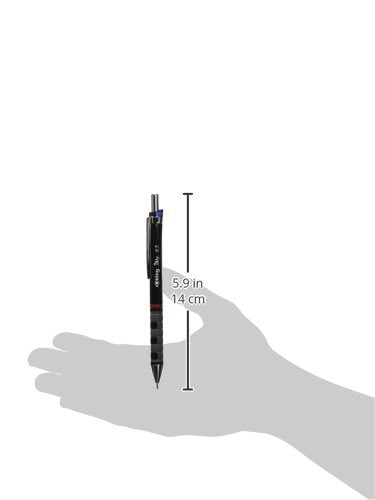 Rotring Black Tikky Pencil .7mm, 1 box of 12 HB 0.7