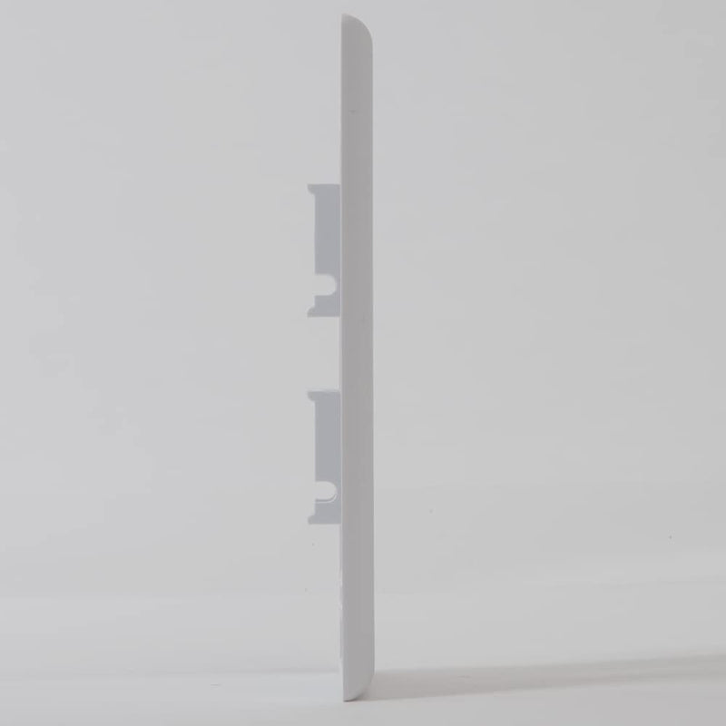 ICC Classic Faceplate with 2 Ports for EZ®/HD Style in Single Gang, White, 25-Pack 25 Pack