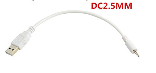 Replacement Charging Power Supply Cable Cord Line Compatible with JBL Synchros E40BT E50BT J56BT S400BT S700 Headphones White