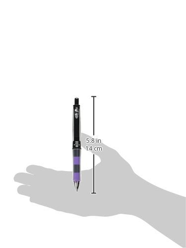 Pilot HDGCL50R-PBLA Mechanical Pencil, Dr. Grip CL Play Border 0.5mm, Black x Lavender