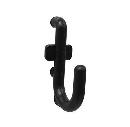Jucoan 200 Pack Pegboard Hooks, 1/4 Inch J Peg Hooks KitÂ for Garage Tool Storage Organizer, Jewelry Hanging (Black)