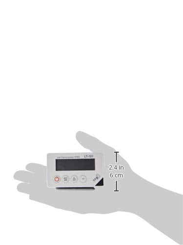 TFA Dostmann LT-101 professional digital thermometer, with puncture sensor, visual and acoustic alarm, washable, ideal for professional use, L 87 x W 17 (29) x H 52 (57) mm white