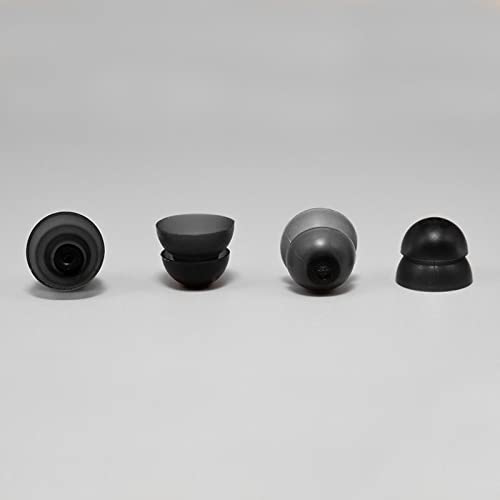 Hearing Aid Domes Small Medium Large Size for Resound Sure Fit RIC RITE and Open Fit BTE Hearing Amplifier Smoky Power Domes Invisible Ear Tip Mix 6 Counts Mix (6 Count)