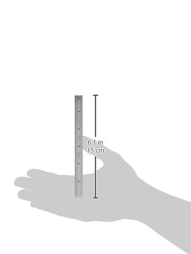 Starrett C334-150 2-Sided 6" Steel Ruler