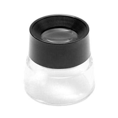 LinaLife Camera Magnifier Optical Glass 10X Magnifier Loupe Negative Slide Photo Viewer Pre Focused Stand Magnifier Loupes for Jewelry Coin Cellphone Watch Animal Photo Stamps ect