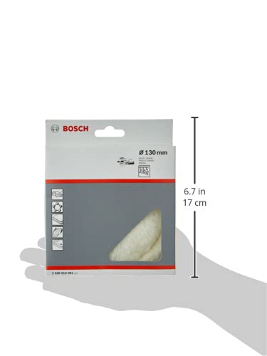 Bosch Accessories Bosch Accessories Bosch Professional 1x lamb's wool cap (for polishing old paint and after surface sanding, Ø 130 mm, eccentric sander accessory)