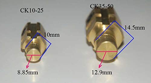 TIG Welding Cable Panel Connector Socket Set DKJ10-25 & DKZ10-25 Quick Fitting Dinse-Style 2pcs DKJ10-25 & DKZ10-25 2pcs