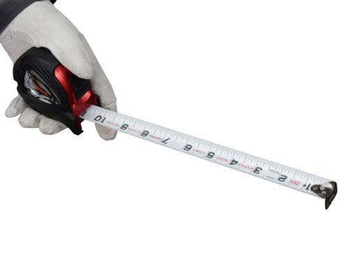 TAJIMA Tape Measure - 25 ft x 1 inch G-Plus Measuring Tape with Armored Case & Acrylic Coated Blade - GP-25BW