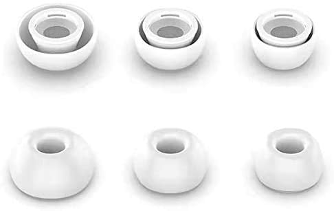 ALXCD Ear Tips Eartips Compatible with AirPods Pro Headphone, Small Size Silicone Earbud Tips Ear Gel, Fit for AirPods Pro, 3 Pairs White S