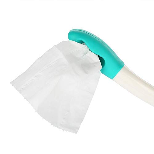 Self-Assist Toilet Mobility Aid Self Wipe Assist Tissue Holder Tool Long Reach Toilet Tissue Grip Motion Assistance Supplies 2 Pack
