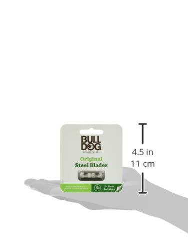 Bulldog Mens Skincare and Grooming Original Razor Blades Refills for Men, 4 Count 4 Count Refills
