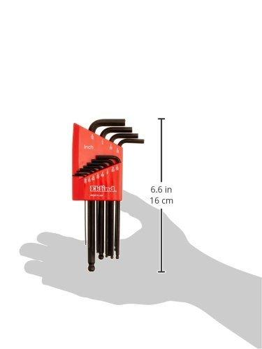 Eklind 13212 Standard 12pc Ball Hex Key Set 0.05" to 5/16" - Long