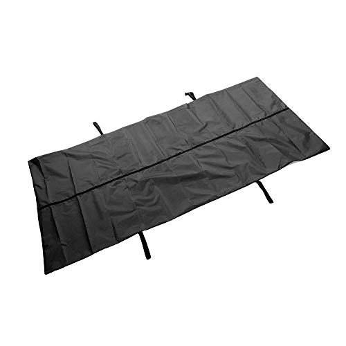 Body Bags, 210D Leak-proof Mortuary Bag Wear-resistant Waterproof Mortuary Bag Body Bag with 4 Reinforced Handles, Funeral Supplies for Home, Patient Transfer(black)
