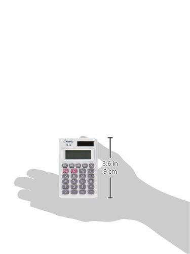 Casio HS-4G Handheld Solar Calculator, Small
