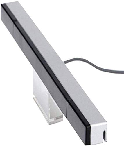 JINHEZO Replacement Wired Infrared IR Ray Motion Sensor Bar Compatible Nintendo Wii and Wii U Console (Silver/Black)