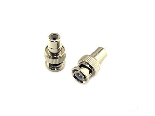 RuiLing 10 Pack RCA Female Plug to BNC Male Jack Adapters Coaxial Connector for CCTV Video