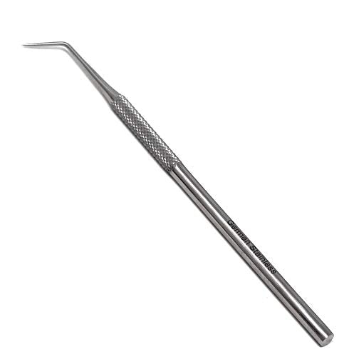 6-Piece Stainless Steel Precision Probe Set: Straight, Single, Short Double, Long Double, Triple and Hook Tips 5.5" (14cm)