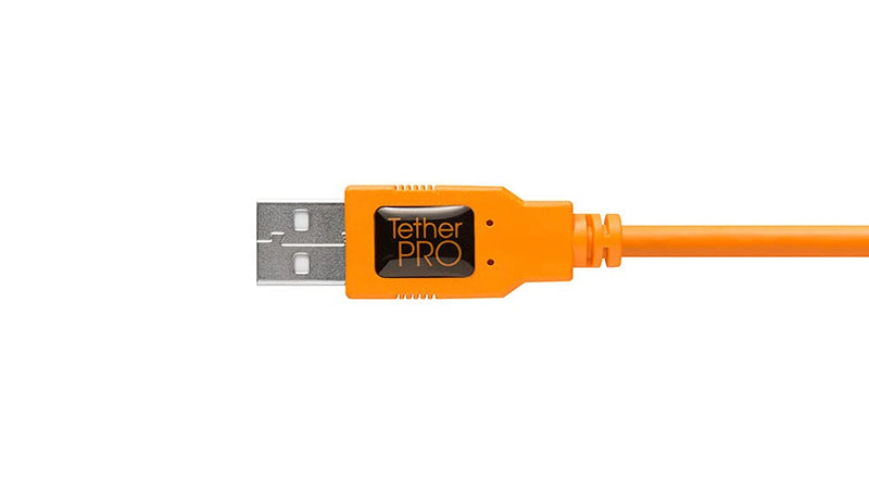 Tether Tools TetherPro USB 2.0 to USB Female Active Extension Cable, 16' (5m), High-Visibility Orange