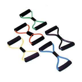 Cando 10-5594 Blue Bow-Tie Tubing, Heavy Resistance, 30" Length Blue: Heavy 30"