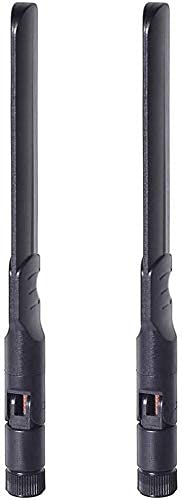 Bingfu Dual Band WiFi 2.4GHz 5GHz 5.8GHz 8dBi MIMO RP-SMA Male Antenna (2-Pack) for WiFi Router Wireless Network Card USB Adapter Security IP Camera Video Surveillance Monitor 2-Pack