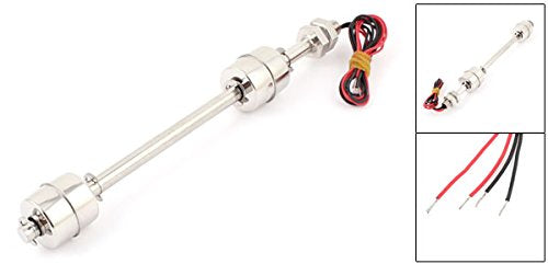 uxcell Stainless Steel Float Switch for Water Pump Tank Swim Pool Garden Pond Liquid Water Level Sensor M10 212mm Length