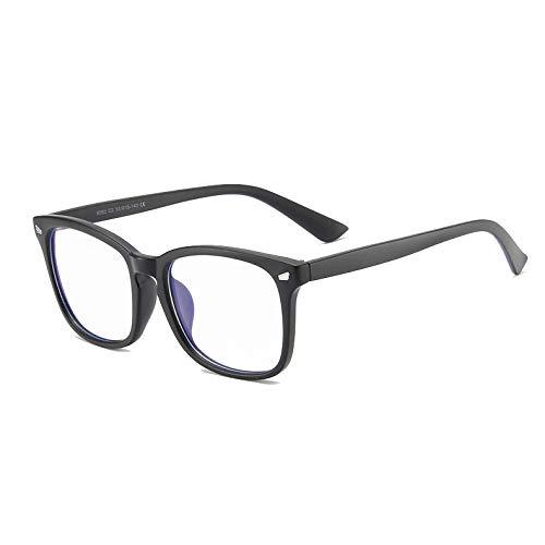Maxjuli Blue Light Blocking Glasses,Computer Reading/Gaming/TV/Phones Glasses for Women Men( Matt Black )