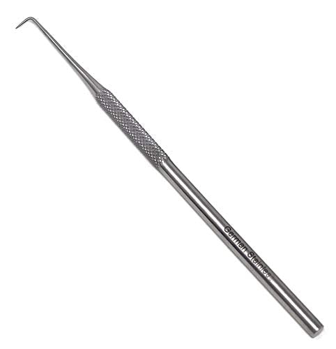 6-Piece Stainless Steel Precision Probe Set: Straight, Single, Short Double, Long Double, Triple and Hook Tips 5.5" (14cm)