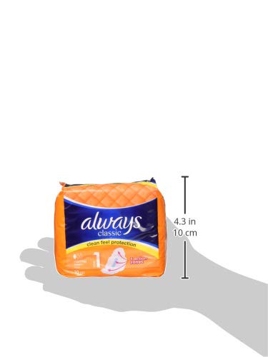Always Classic Clean Feel Protection 10 Normal Pads
