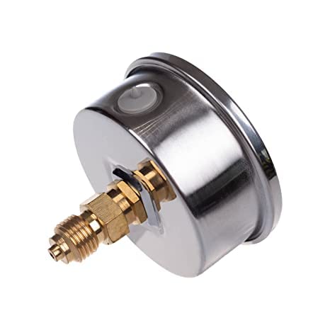 Pressure gauge glycerin axial connection stainless steel IP65 63mm with rear connection 1/4 glycerin (0-250 bar) 0-250 bar