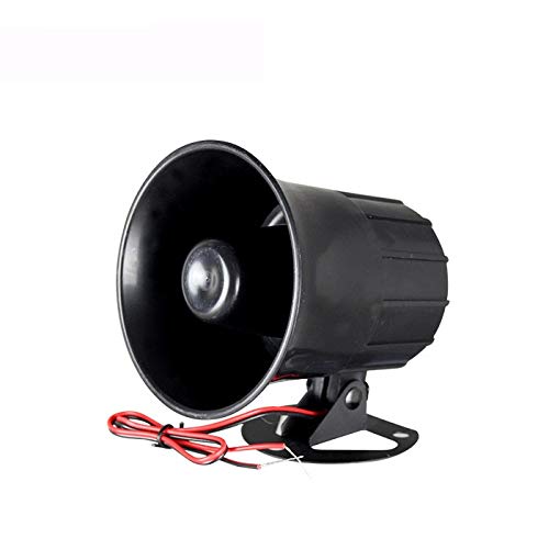 Wired Alarm Siren Horn 15W DC 6 to 12V Security Siren with Bracket for Home Security Alarm System 626 Siren