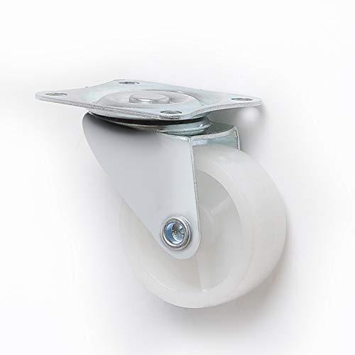 HOWDIA 1" Caster Wheels Single Wheel Swivel Casters with Rubber Base Ball Bearing Trolley Wheels (Pack of 12)