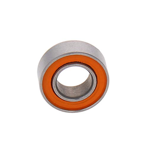 Bettomshin 1Pcs SMR84C-2OS Deep Groove Ball Bearing, 4x8x3mm Double Sealed 440C Stainless Steel P0 Deep Groove Rolling Bearings Hybrid Ceramic Ball Bearing