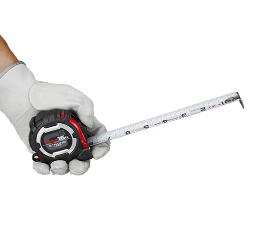 TAJIMA GS-Lock Tape Measure - 16ft x 1in Tape Measure with Compatible Clip & Hook - GS-C16BW