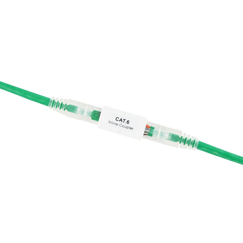 Iwillink (10 Pack) RJ45 Coupler, Ethernet Coupler, RJ45 Connector for Cat5e/Cat6/Cat7 Ethernet Cable, Extender Adapter Female to Female, White