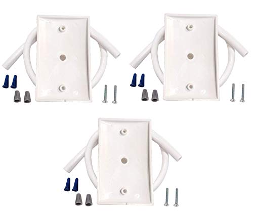 WIRE HIDE Premium Garage Door Sensor Wire Cover Protector Kit. Includes 3 covers, Tube, and all hardware needed. Fits Chamberlain / LiftMaster / Craftsman / Genie