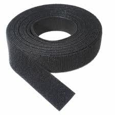 VELCRO 1806-OW-PB/B Black Nylon Onewrap Velcro Strap, Hook and Loop, 2" Wide, 10' Length