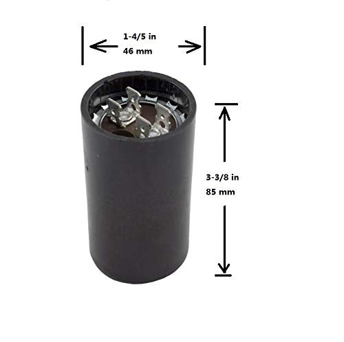 BlueNatHxRPR 145-174 uF MFD Start Capacitor 50/60Hz Withstand Voltage 250V AC
